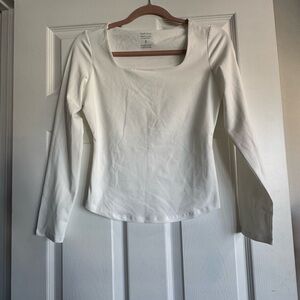 Elegant White Long Sleeve Top